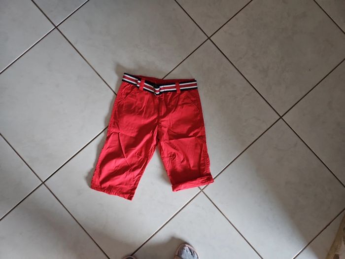 Bermuda rouge garçon 8 ans U31