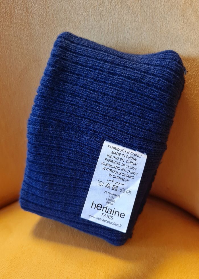 Bonnet fille hiver chaud marine et rose 2 à 4 ans – neuf - photo numéro 4