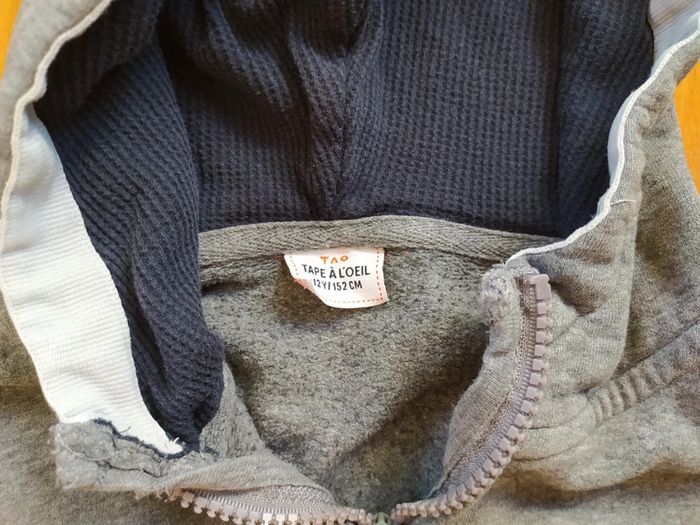 Sweat à capuche bleu tape à l'oeil 12 ans - photo numéro 4