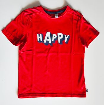 T shirt rouge Happy 