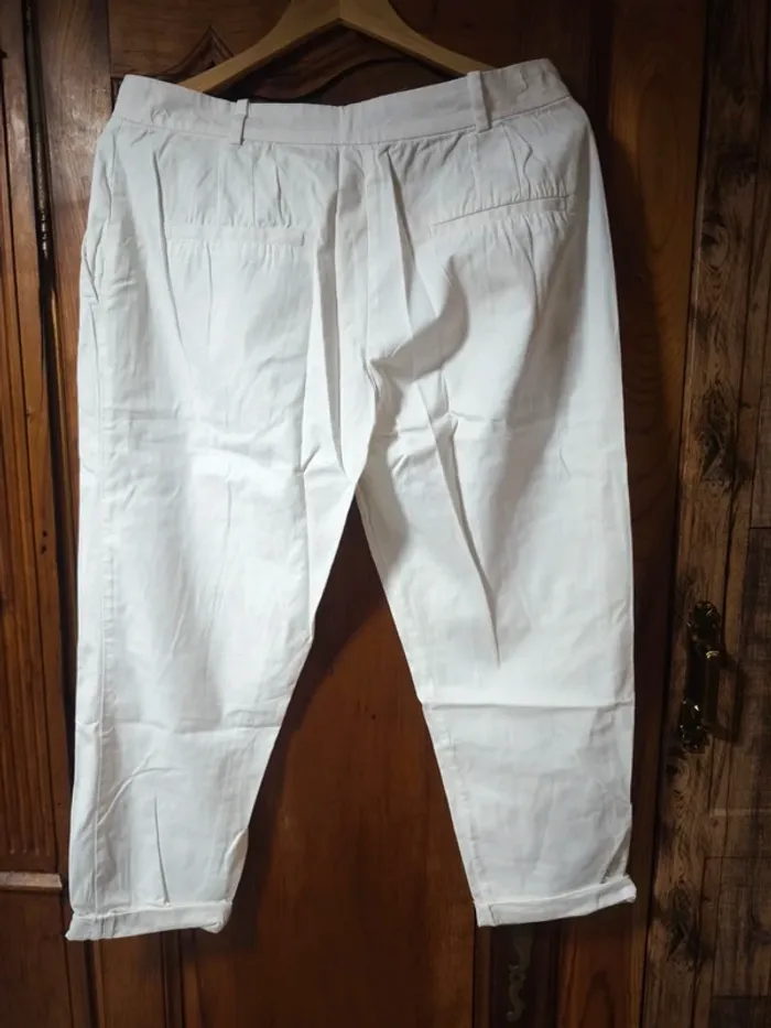 Pantalon Chino blanc Camaïeu - photo numéro 2