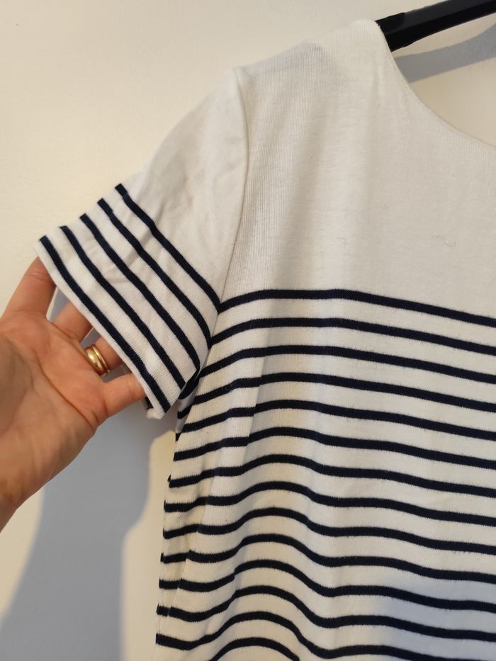 Tee shirt marinière taille 40 marque 123 - photo numéro 3