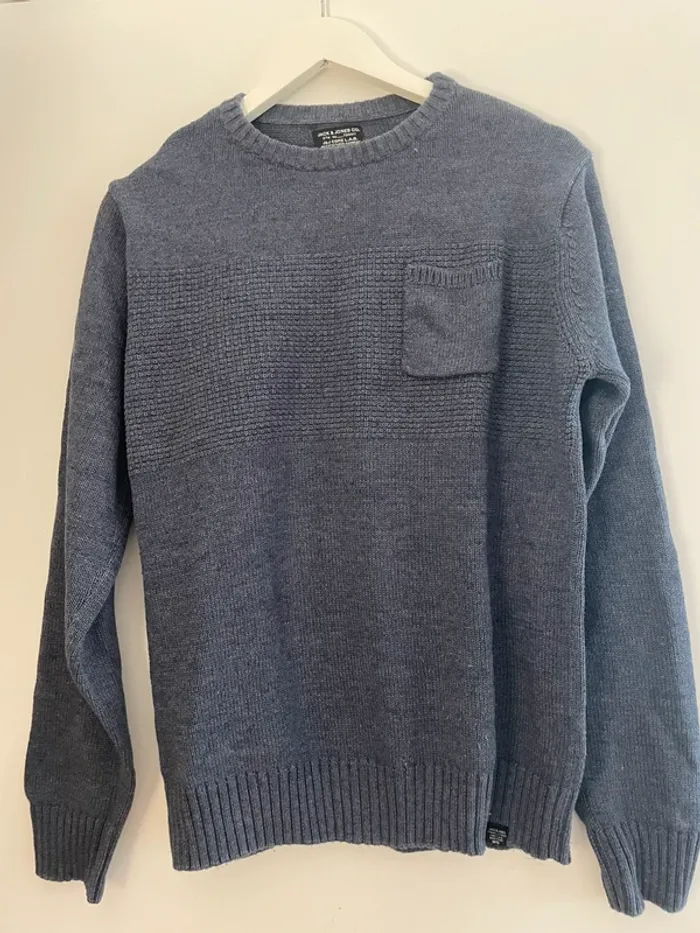 Pull Jack & Jones L bleu