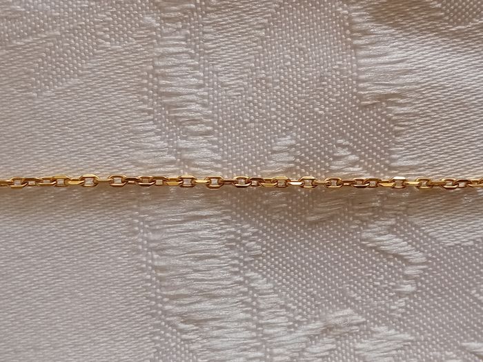 Faby27800 n°23 Collier fantaisie femme - doré, pierre rouge,  Longueur totale 44 cm - photo numéro 4