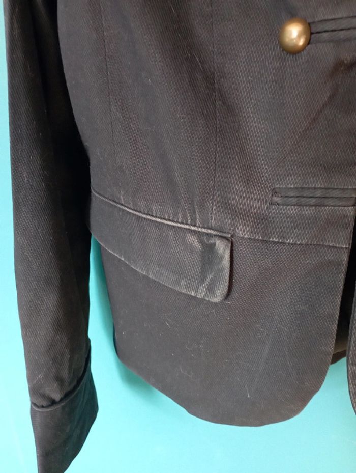 Veste style militaire noire - photo numéro 5