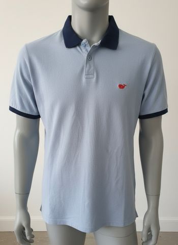 Polo bleu clair le Phare de la Baleine