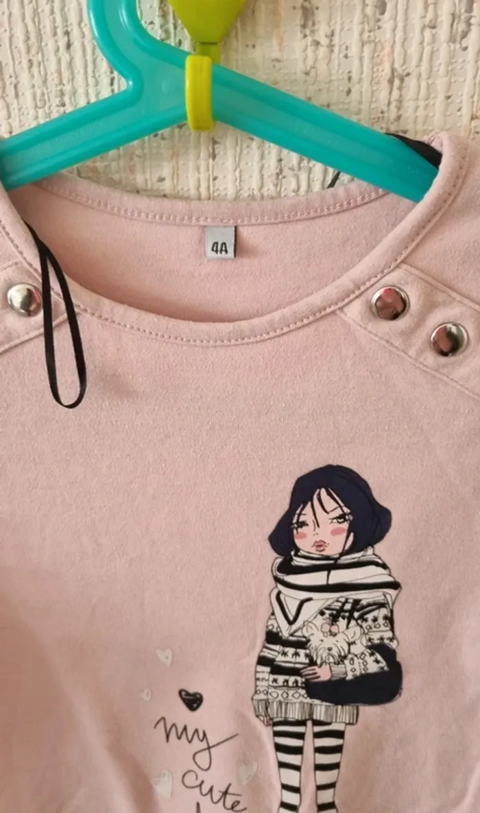 Tee shirt manche longue taille 4 ans - photo numéro 12