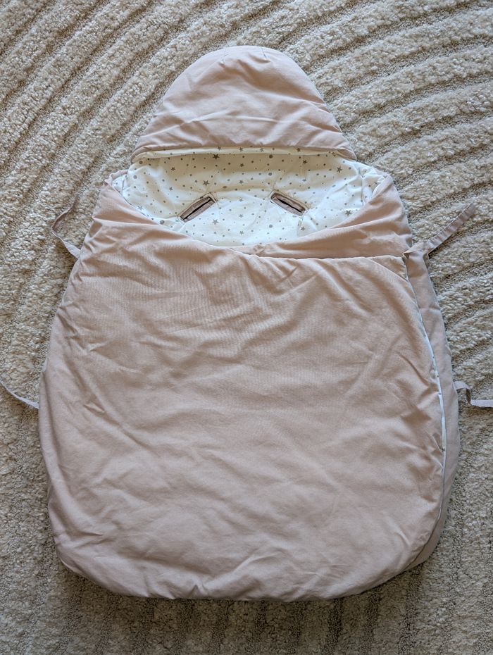 Chancelière rose pâle, bébé fille, de 0 à 3 mois, Vertbaudet