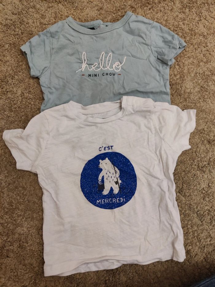 Lot de t-shirt 12 mois