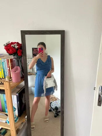 Robe courte bleu