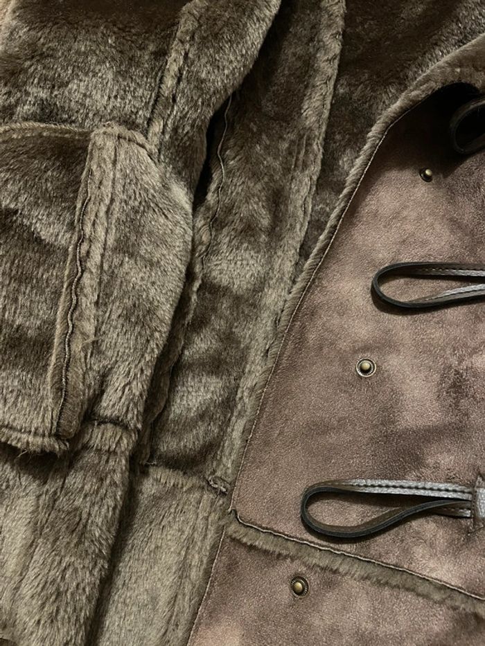 Veste faux cuir retourné - Promod - M - photo numéro 4