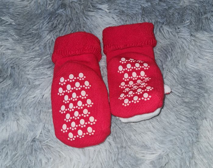 chaussettes bébé noël  père noël - photo numéro 5