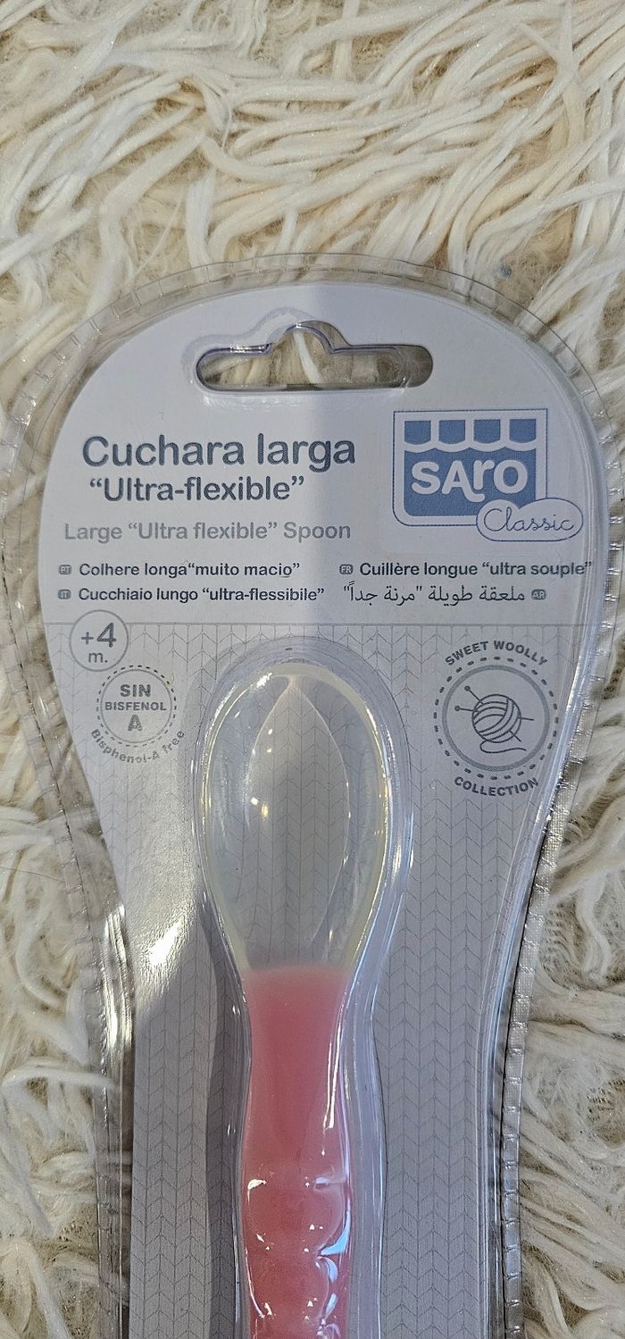 Lot de 2 cuillère souple en silicone rose Neufs - photo numéro 3