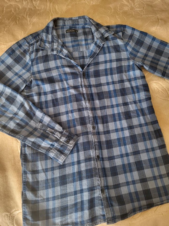 Chemise à carreaux bûcheron garçon 14 ans inextenso - photo numéro 2