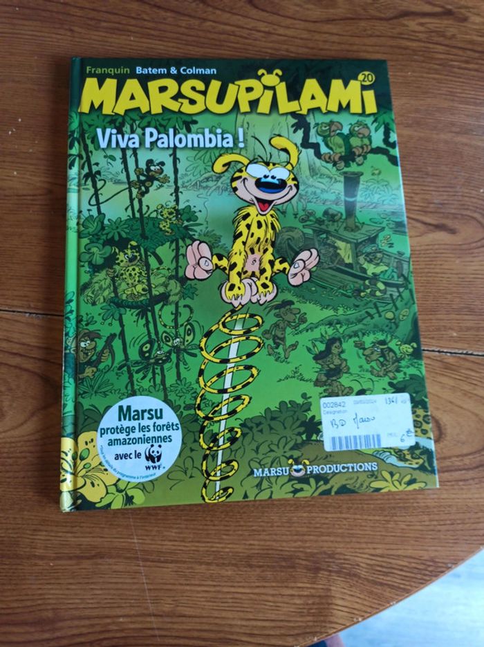 BD marsupilami 20 viva palombia