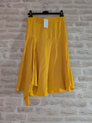 Jupe jaune asymétrique Camaïeu - Taille 36 - Neuve avec étiquette