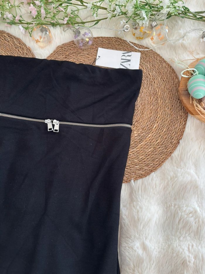 Robe bustier Zara noire taille M - photo numéro 2