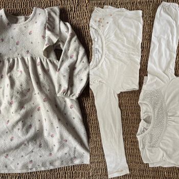 Robe ml chaude zara + Tee-shirt Marèse et haut Vertbaudet