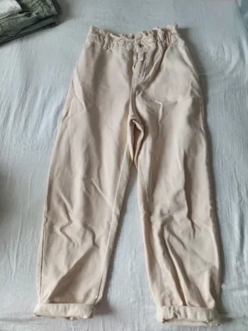Jean mom taille haute