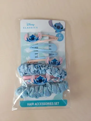 Barrettes et chouchou Stitch Neuf