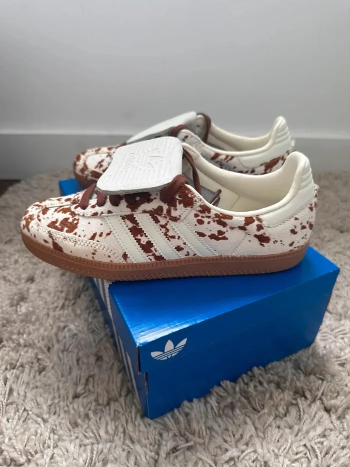 Adidas Samba Og LT cow print Brown White vache marron blanc - photo numéro 2