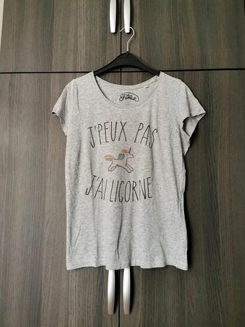 T-shirt "J'peux pas j'ai licorne"