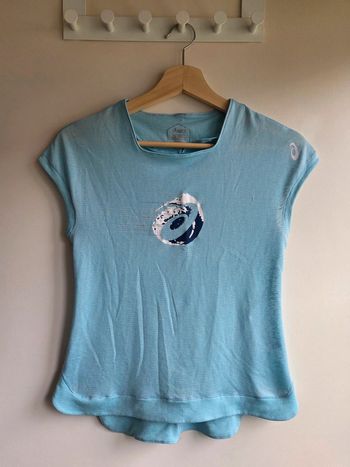 T-shirt de sport Asics femme XS - bleu léger respirant