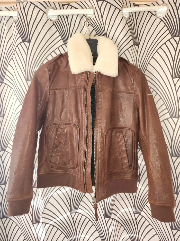 Veste en cuir Superdry