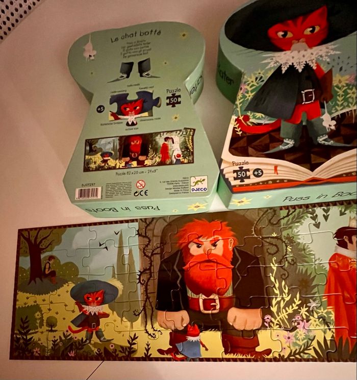 Puzzle Djeco le chat botté 50 pièces - photo numéro 2
