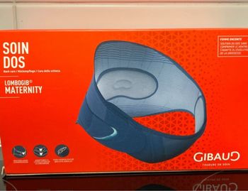 Ceinture de maternité Gibaud – Soin du dos (Lombogib Maternity) Neuve