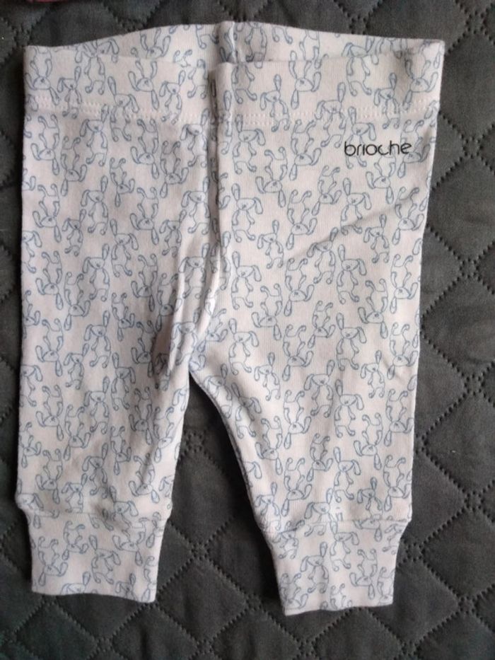 4 leggings ( 2 marque tex dont 1 neuf, 1 marque brioche et 1 marque dpam), taille 3 mois - photo numéro 2