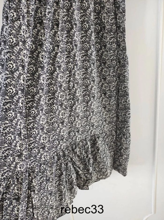 Robe longue evasée à motif fleurie - photo numéro 3