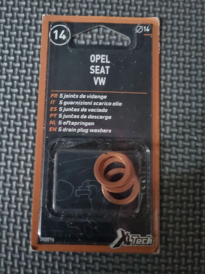 Joints de vidange 14mm Opel Seat VW - photo numéro 1