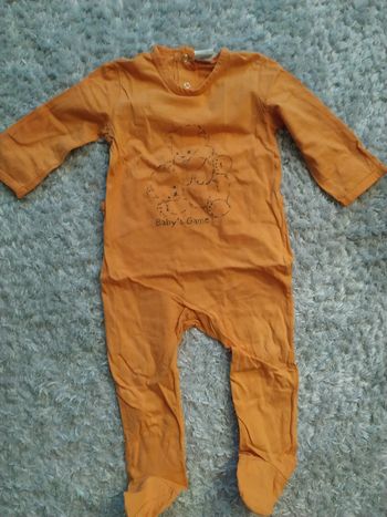 Pyjama orange 18 mois Kitchoun