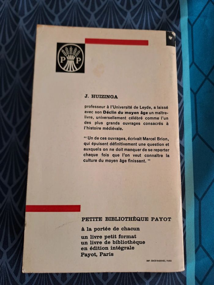 Livre Le Déclin du Moyen Age, J. Huizinga - photo numéro 2