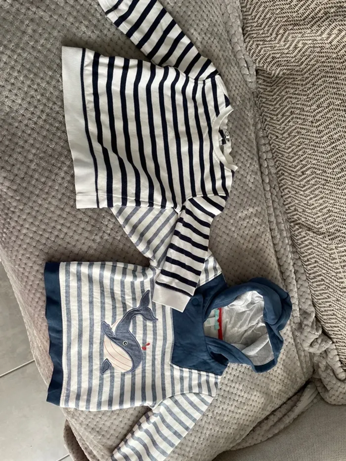 Lot de deux, sweat-shirt, Obaibi  et Kiabi