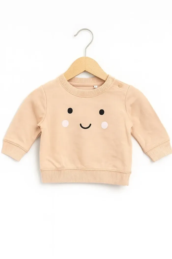 Sweat rose visage sourire - Zeeman - 0 mois