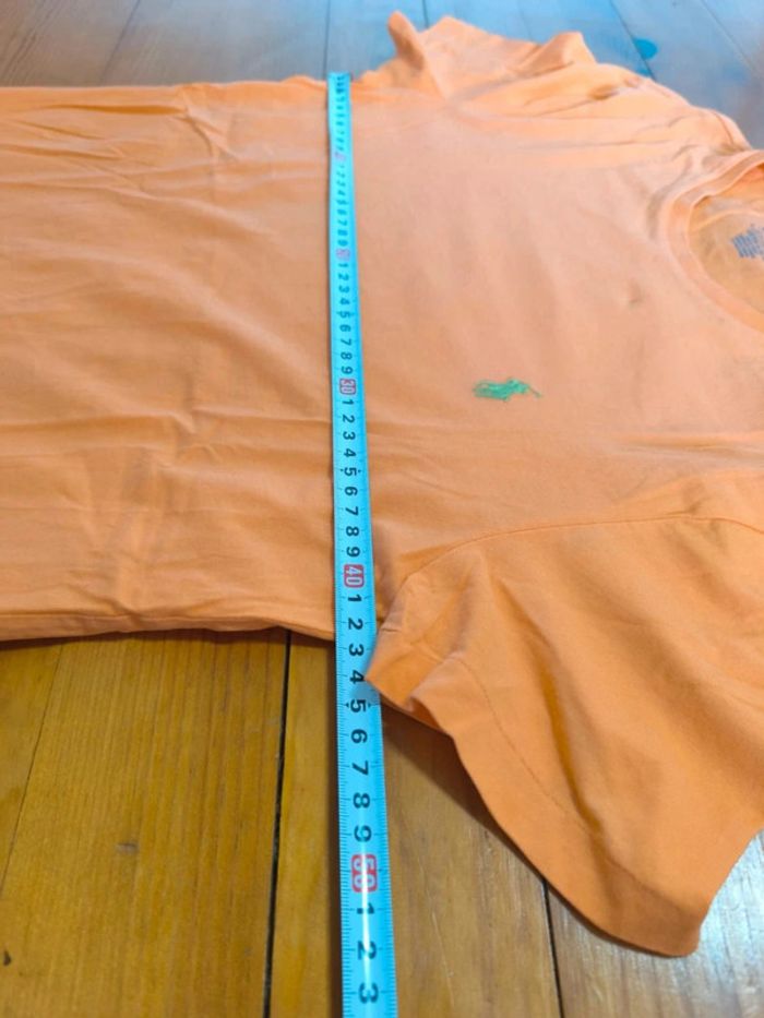 T-shirt Ralph Lauren - Col rond - logo brodé - Corail (orange) - Taille S - photo numéro 11