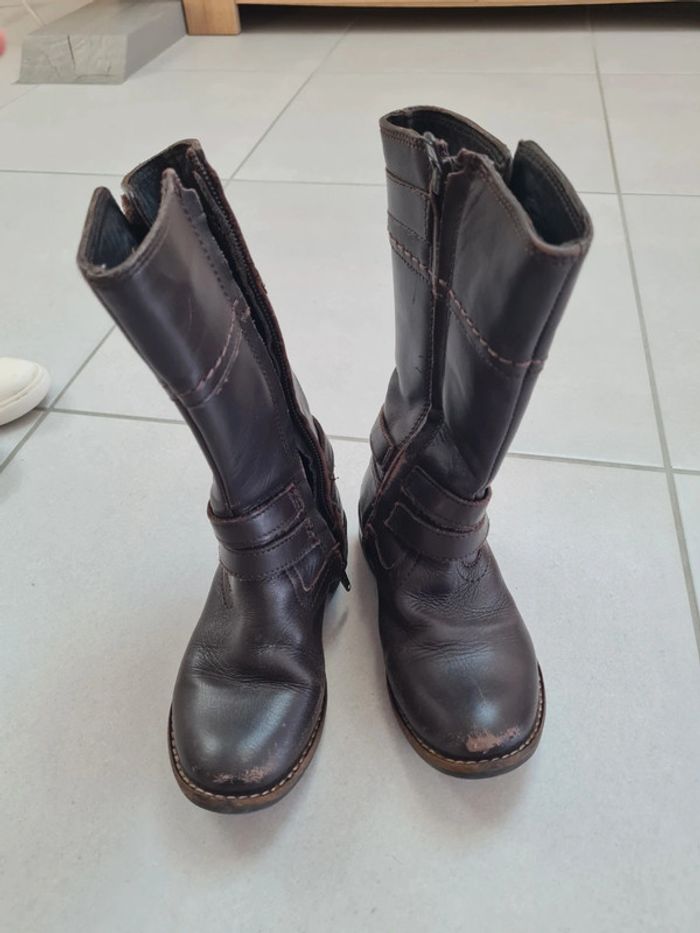 Bottes fille cuir - photo numéro 2