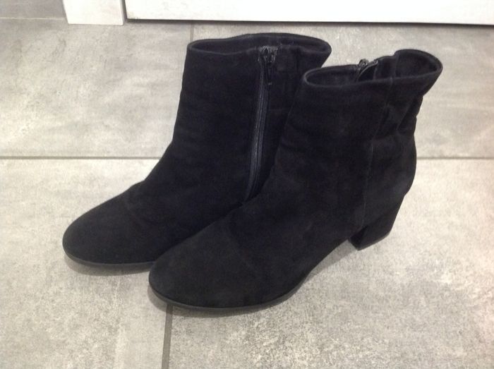 Bottines / boots noires à talons T.38 Eram