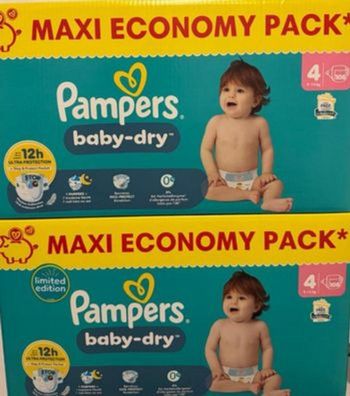 Couches Pampers baby dry T4