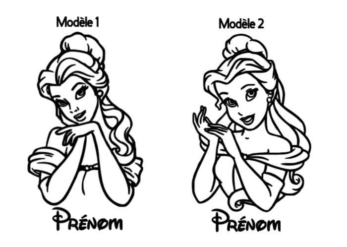Gobelet personnalisé avec prénom | Belle de la Belle et la Bête - photo numéro 2