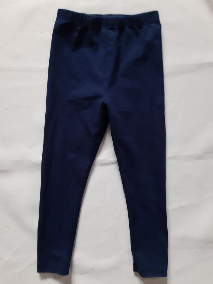 legging bleu marine fille - 3 ans - photo numéro 2