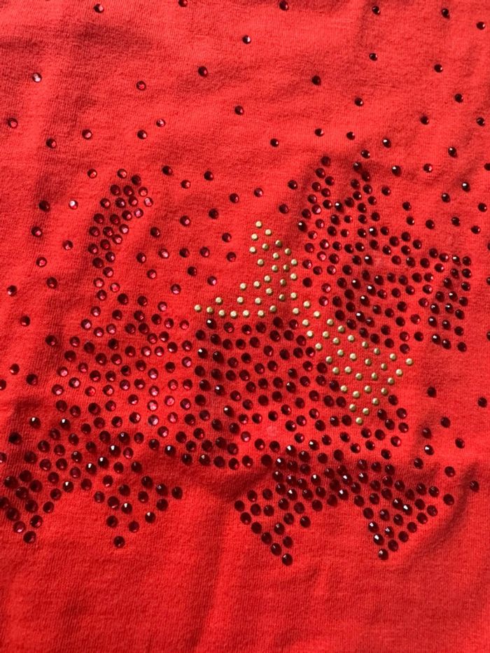 T-shirt chipie fille 2-3 ans neuf rouge corail - photo numéro 2