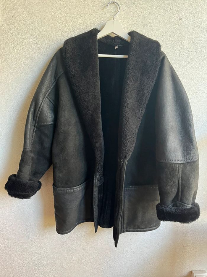 Manteau en mouton retourné Vintage - photo numéro 2