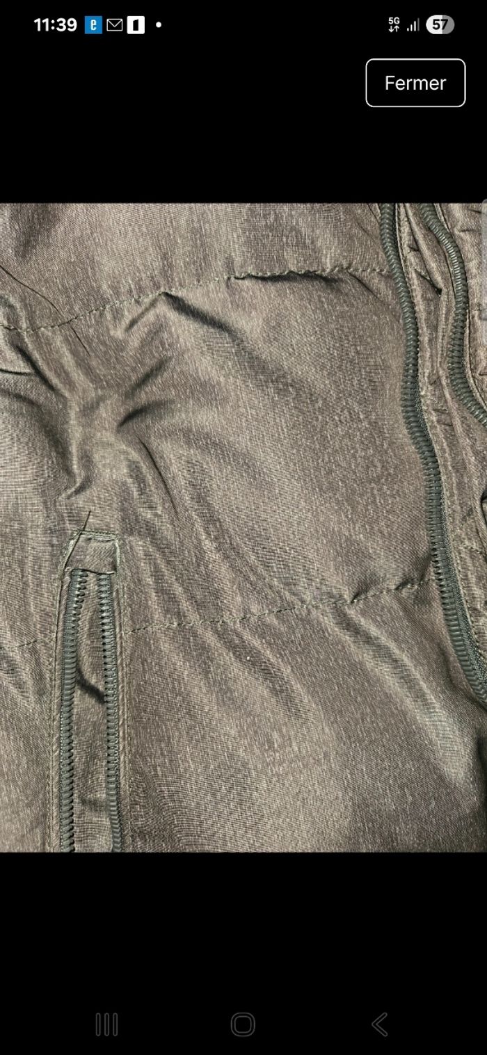 Doudoune grise à capuche taille M - photo numéro 5