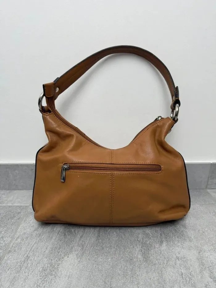 Sac à main Francinel en cuir brun très bon état - photo numéro 3
