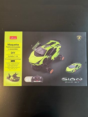 Voiture radiocommandée Turbo Challenge Lamborghini Sian à construire cadeau Noël 🎅🎄