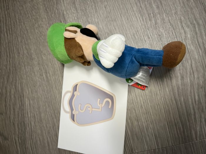 Super Mario - Peluche Luigi - photo numéro 3