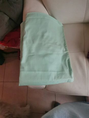Tres jolie nappe vert d eau 100%coton